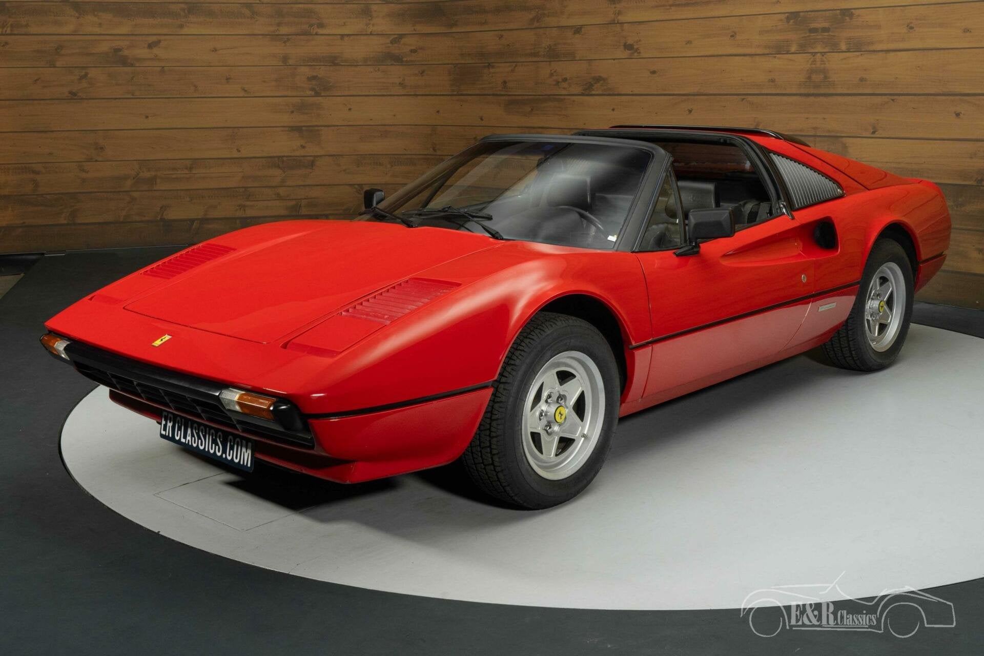Ferrari 308 GTSi Cabriolet | 1982, Auto's, Achterwielaandrijving, Zwart, Cabriolet, Leder