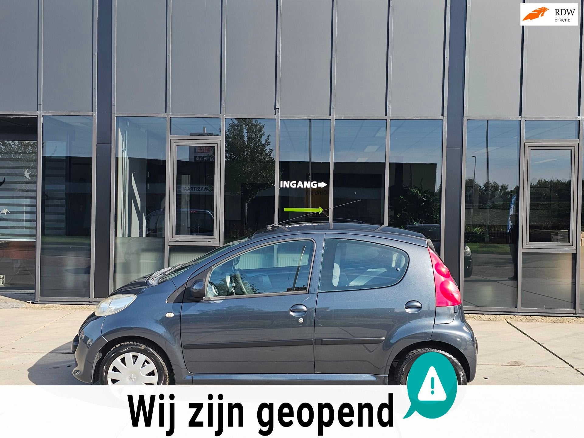 Peugeot 107 1.0-12V XS - Airco - Electr Ramen -, Auto's, Voorwielaandrijving, Stof, Gebruikt, Zwart