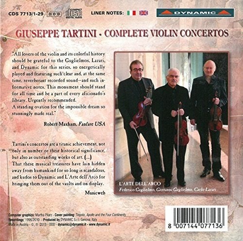 NIEUW 29CD Tartini: Complete Violin Concertos / L'Arte dell', Inclusief boekje, Boxset, Ophalen of Verzenden, Nieuw in verpakking