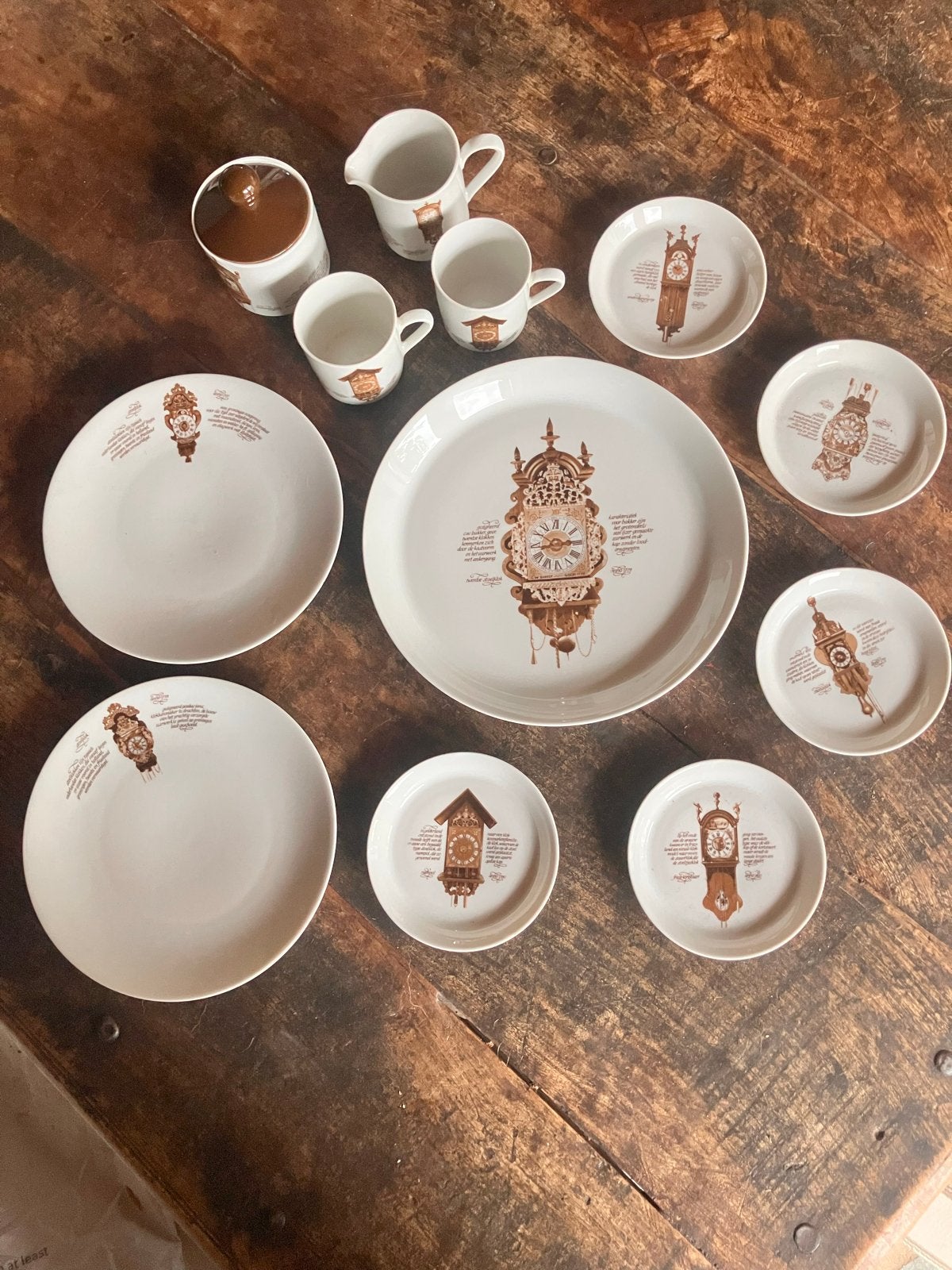 Vintage Mitterteich Porzellan Servies met Klokken, Ophalen of Verzenden