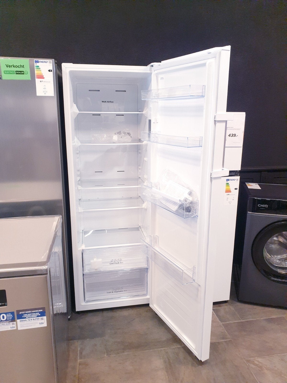koelkast vrijstaand SB inc 5jaar fabrieks garantie Nieuw, Zonder vriesvak, 200 liter of meer, Nieuw, Energieklasse A of zuiniger