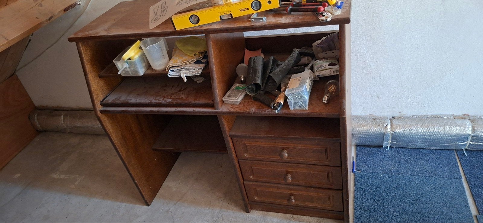 Opknapper bureau met lades, Ophalen, Gebruikt, Hout, Overige merken