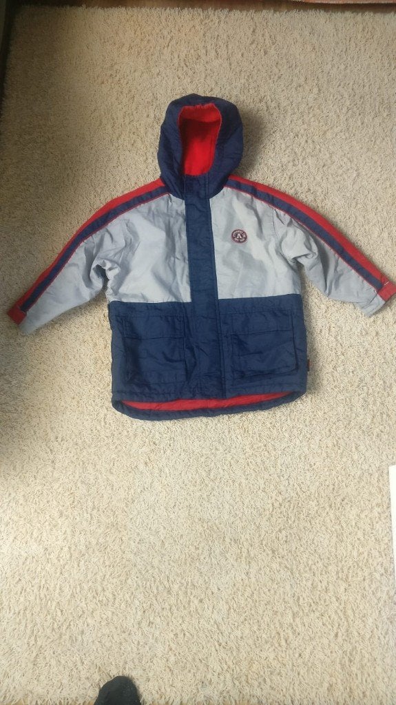 Jongens lange jas parka met capuchon 110, Ophalen of Verzenden, Gebruikt, Jongen, Jas