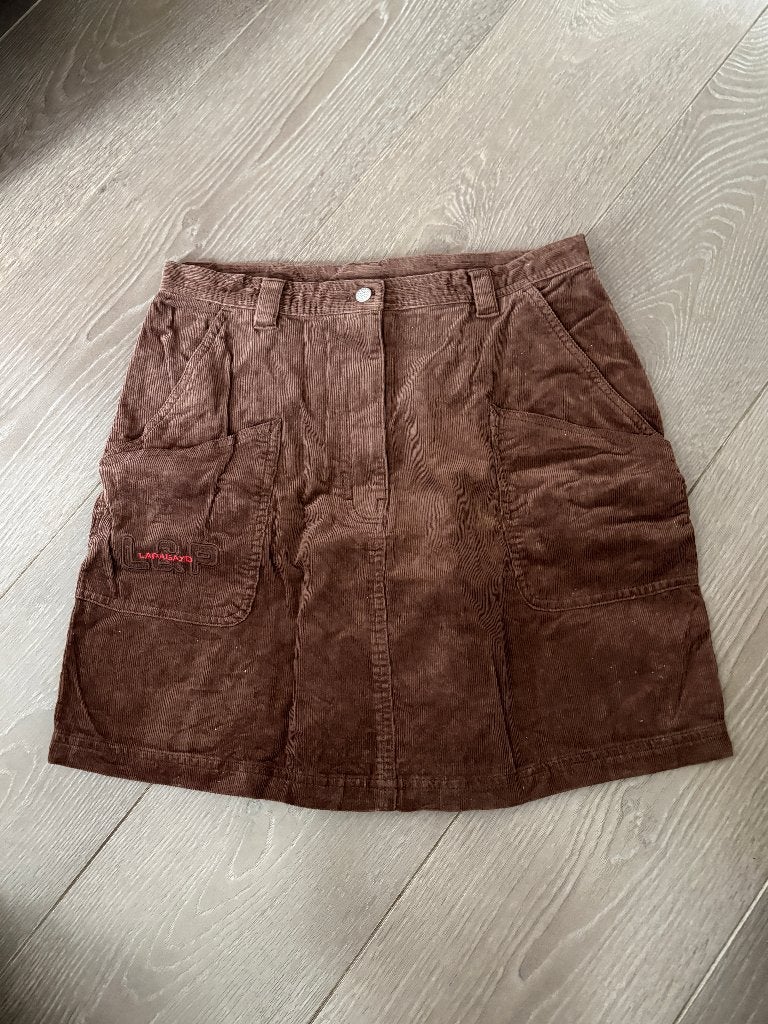 Bruine corduroy rok van LapaGayo  mt 42, Kleding | Dames, Bruin, Maat 42/44 (L), Ophalen of Verzenden, Zo goed als nieuw