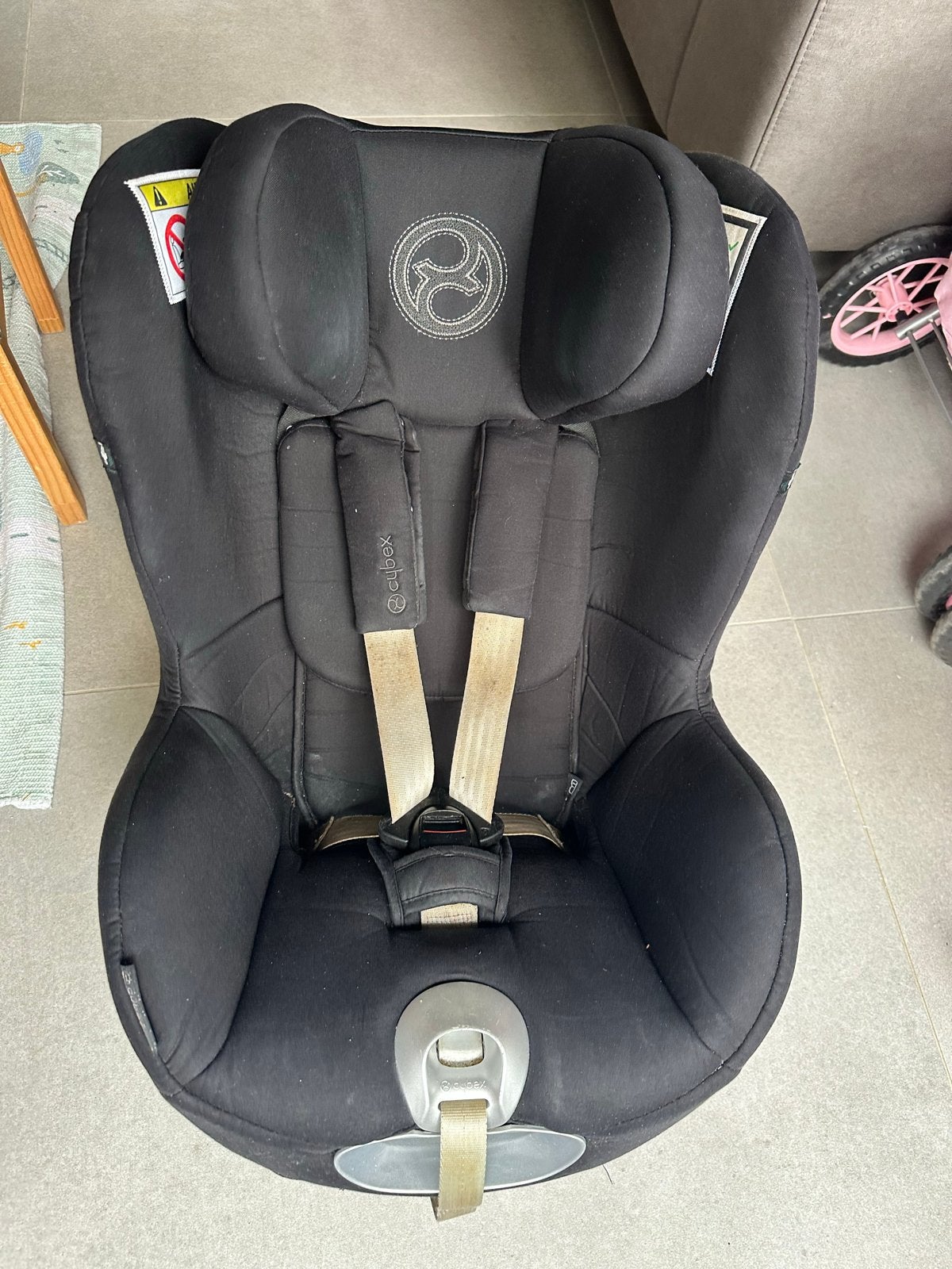 Cybex Sirona S i-Size autostoel - Zwart incl BASE, Kinderen en Baby's, Overige merken, Gebruikt, 0 t/m 18 kg, Verstelbare rugleuning