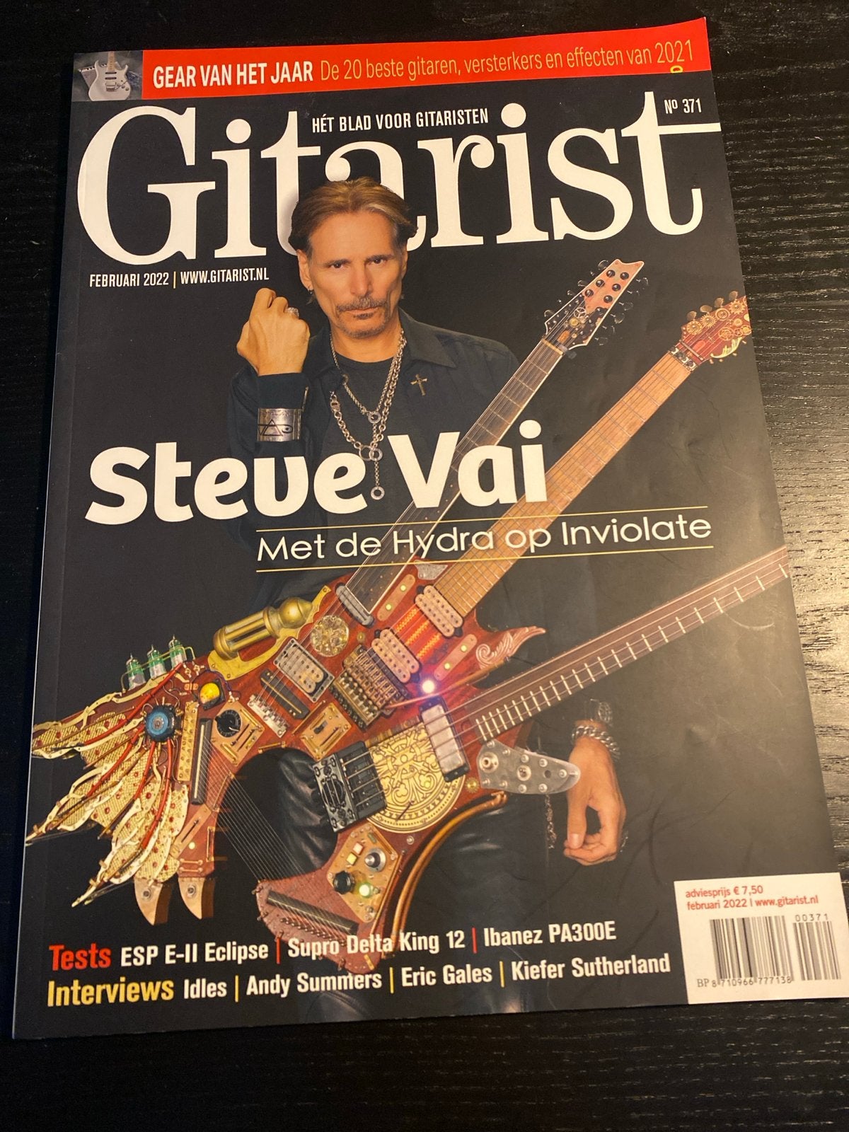 Gitarist Magazine Februari 2022 - Steve Vai Hydra, Ophalen of Verzenden, Gelezen, Artiest