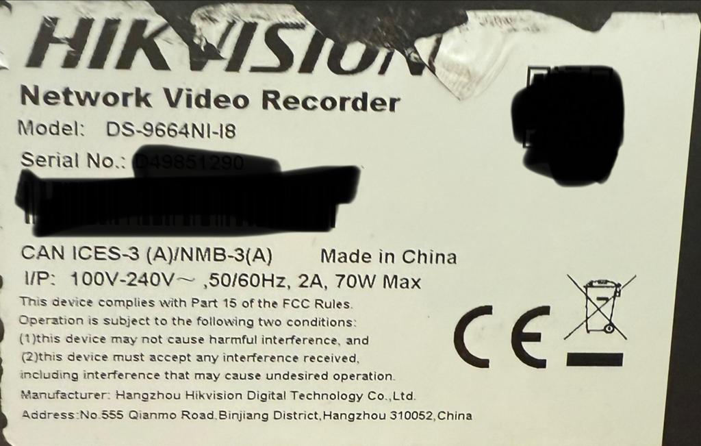 Hikvision Beveiligingssysteem: Recorder & 32 Camera's, Audio, Tv en Foto, Ophalen of Verzenden, Gebruikt, Buitencamera