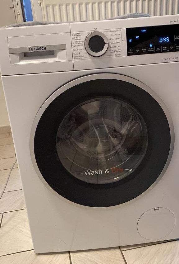 Bosch Serie 6 - Wash & Dry wasmachine 9 kg, 1200 tot 1600 toeren, 8 tot 10 kg, Ophalen of Verzenden, Zo goed als nieuw