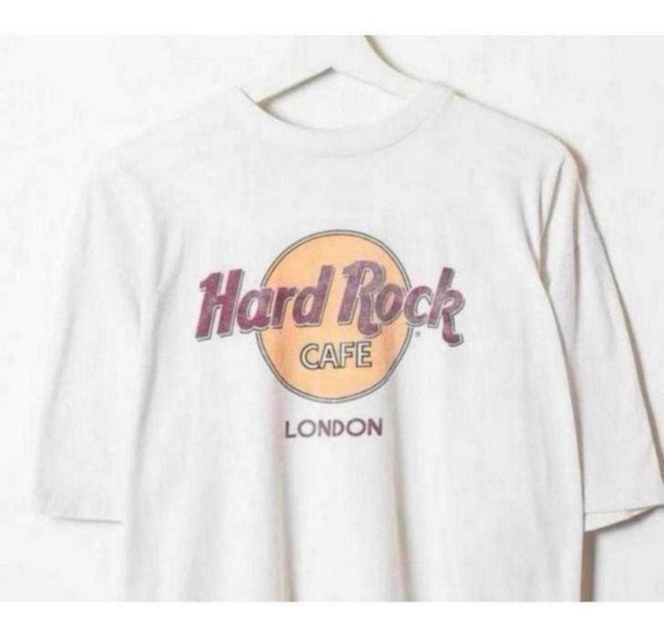 Hard-rock Cafe london, T-shirt hardrock tshirt xl x-large, Wit, Ophalen of Verzenden, Zo goed als nieuw, H