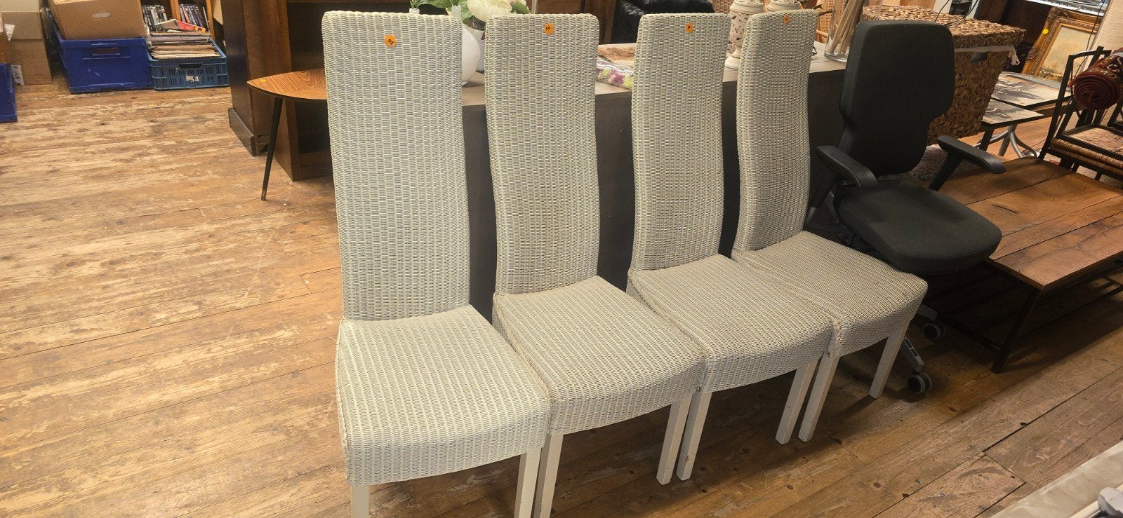 4 x zgan Loom eethoekstoelen, Ophalen, Zo goed als nieuw, Bruin
