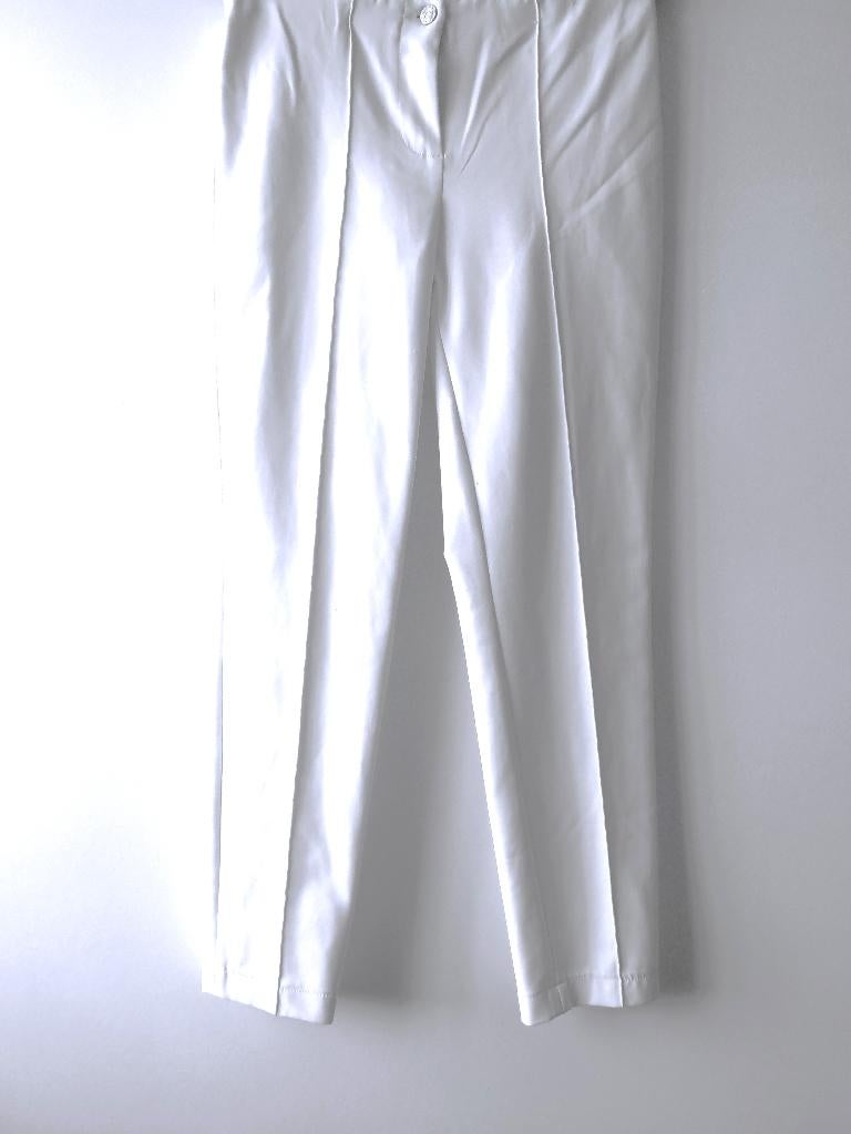 Cambio - prachtige witte stretch broek - 36, Kleding | Dames, Broeken en Pantalons, Cambio, Verzenden, Wit, Zo goed als nieuw