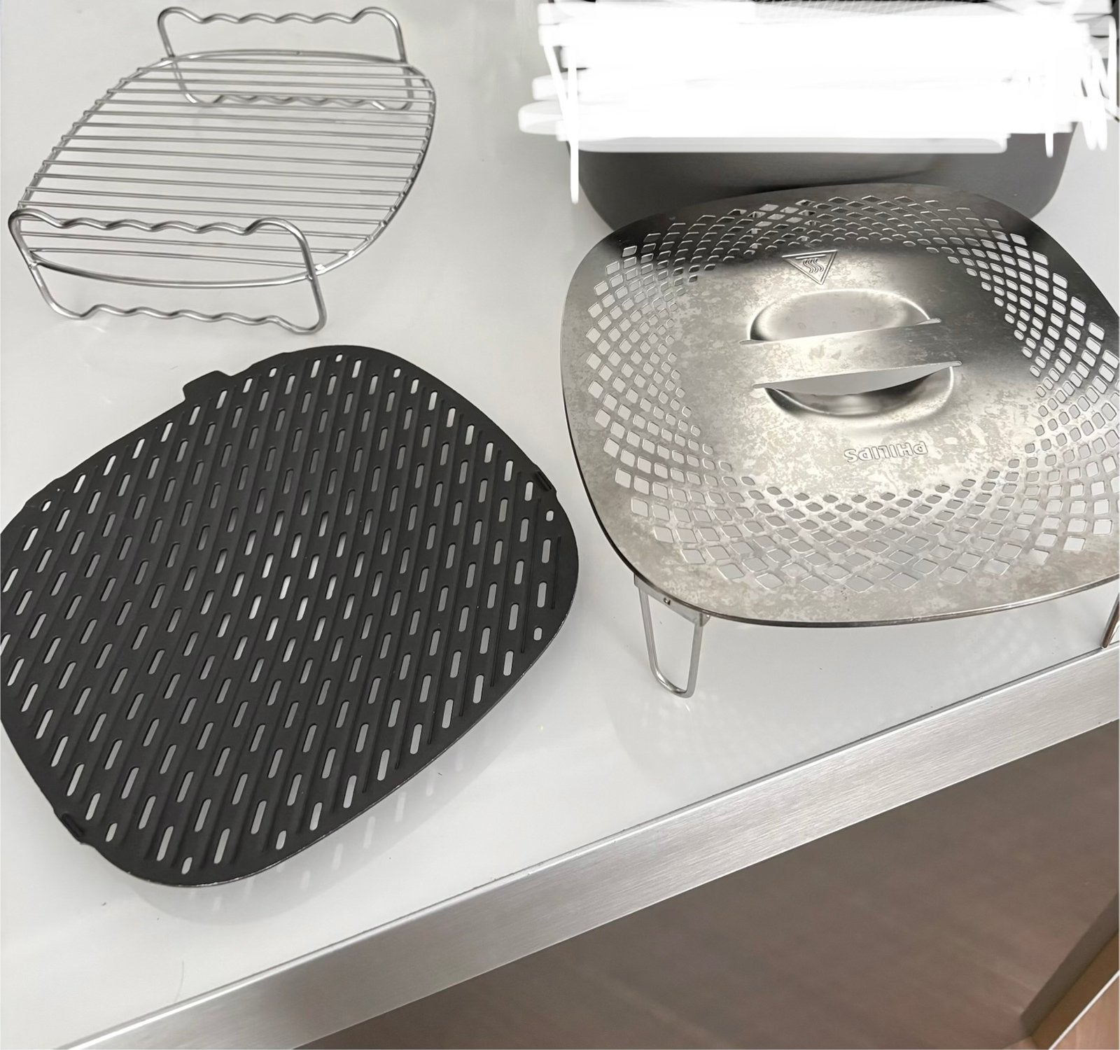 Philips airfryer xxl grill plaat, rooster of deksel., Ophalen of Verzenden, Zo goed als nieuw, Airfryer