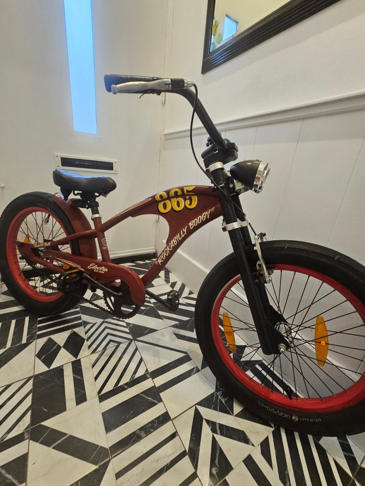 Chopper fiets 20 inch , inclusief helm., Terugtraprem, Staal, Heren, Ophalen of Verzenden