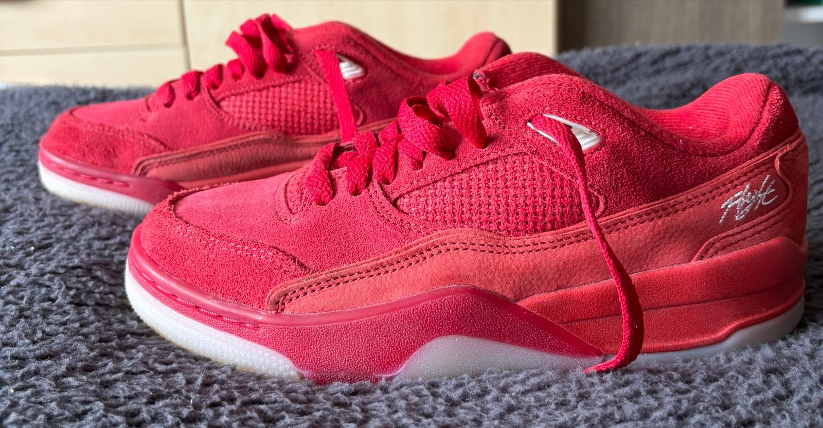 Jordan Flight Rode Sneakers - Maat 36, Ophalen, Gebruikt, Jongen of Meisje