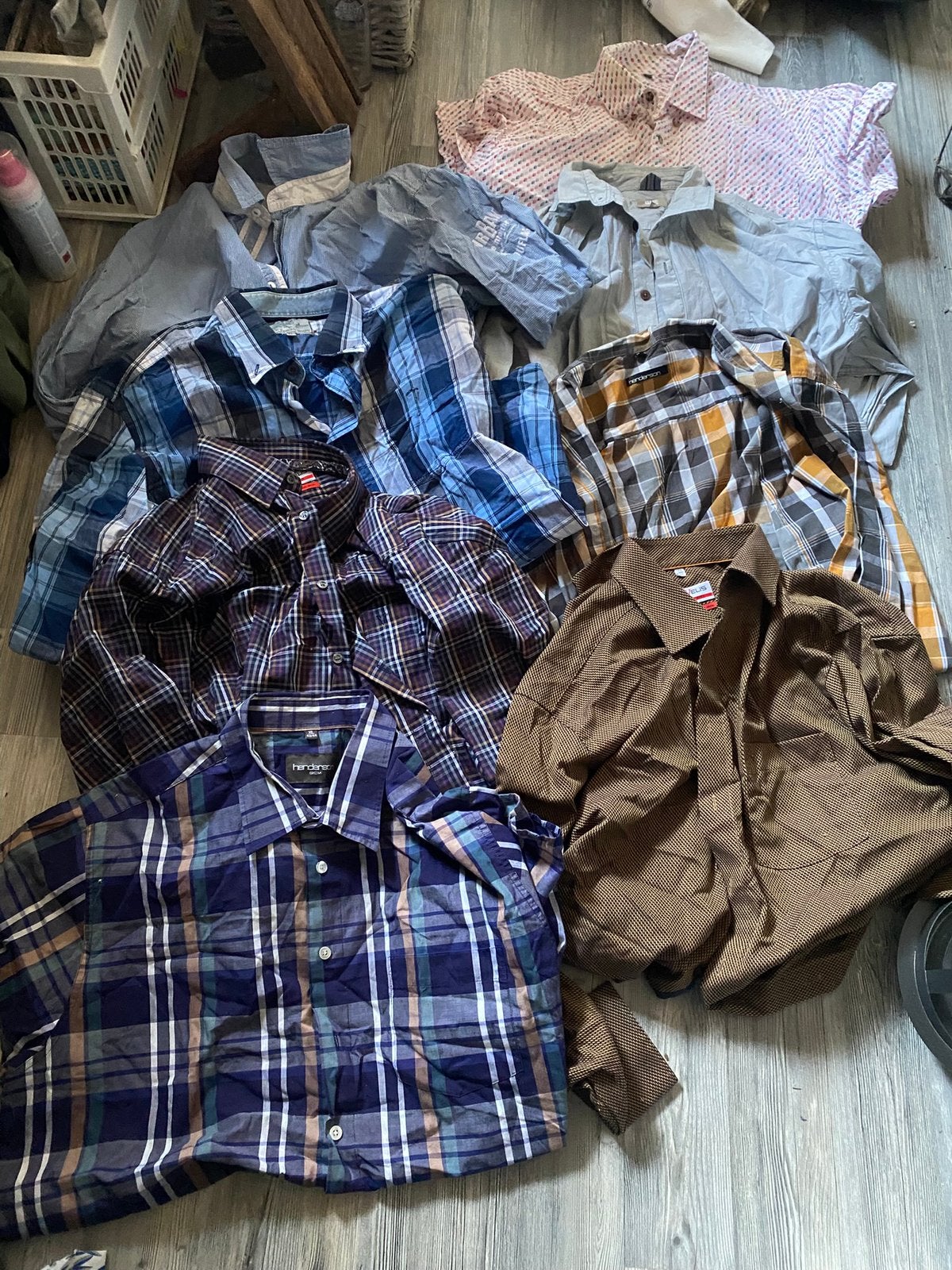 Overhemden, Ophalen of Verzenden, Zo goed als nieuw, Overige kleuren, Halswijdte 43/44 (XL)