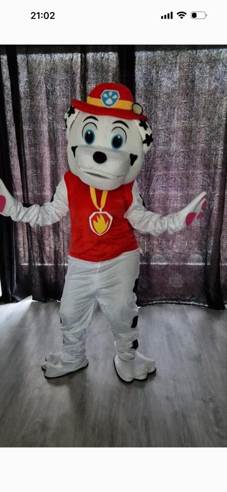 Marshall paw patrol mascotte, Ophalen, Zo goed als nieuw