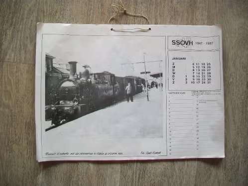 Fotokalender Treinen Heerlen, Ophalen of Verzenden, Gebruikt, Trein, Overige typen