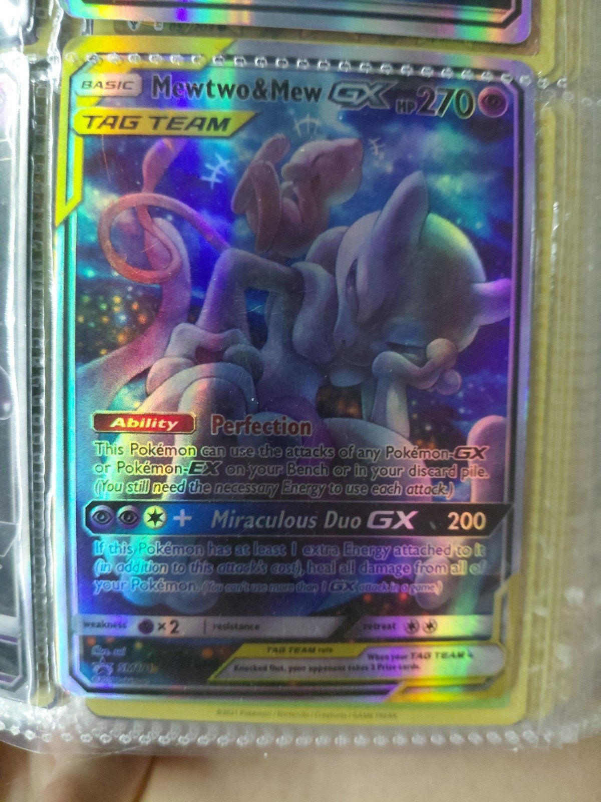 Mewtwo&mew holo card, Ophalen of Verzenden, Zo goed als nieuw