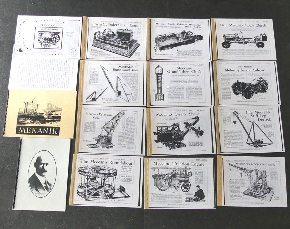 Meccano modelbladen replica modellen folders, Ophalen of Verzenden, Gelezen, Jos van Gemert Smits, Folder