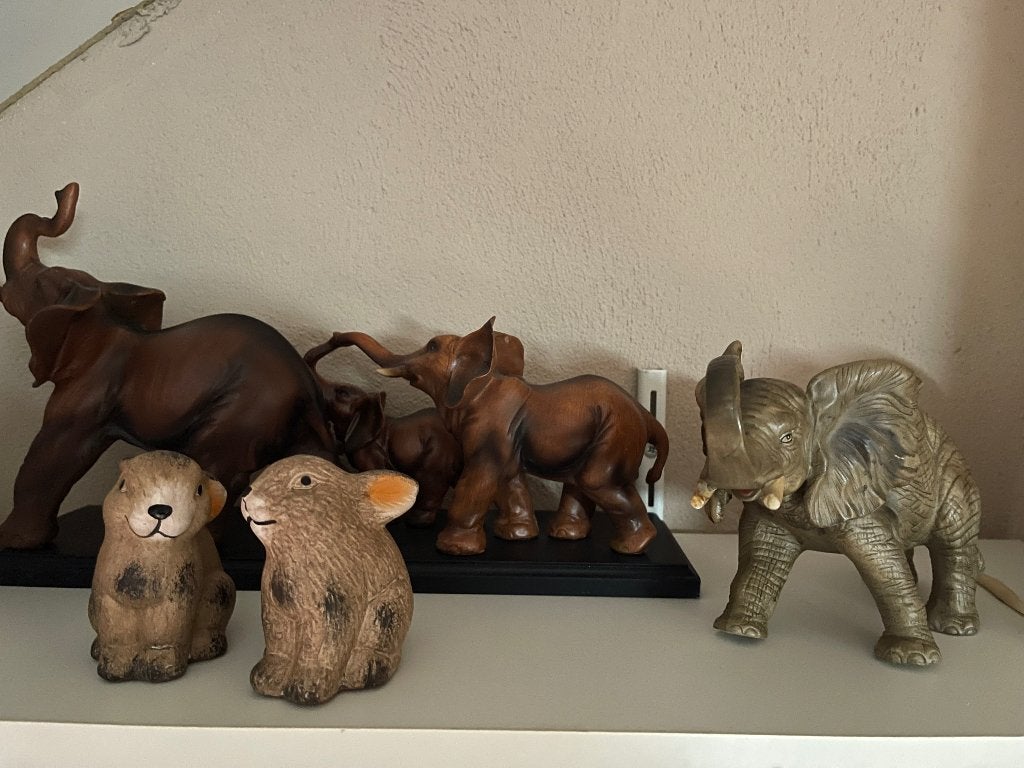 Partij verzameling olifanten, Verzamelen, Beelden en Beeldjes, Zo goed als nieuw, Dier, Ophalen of Verzenden