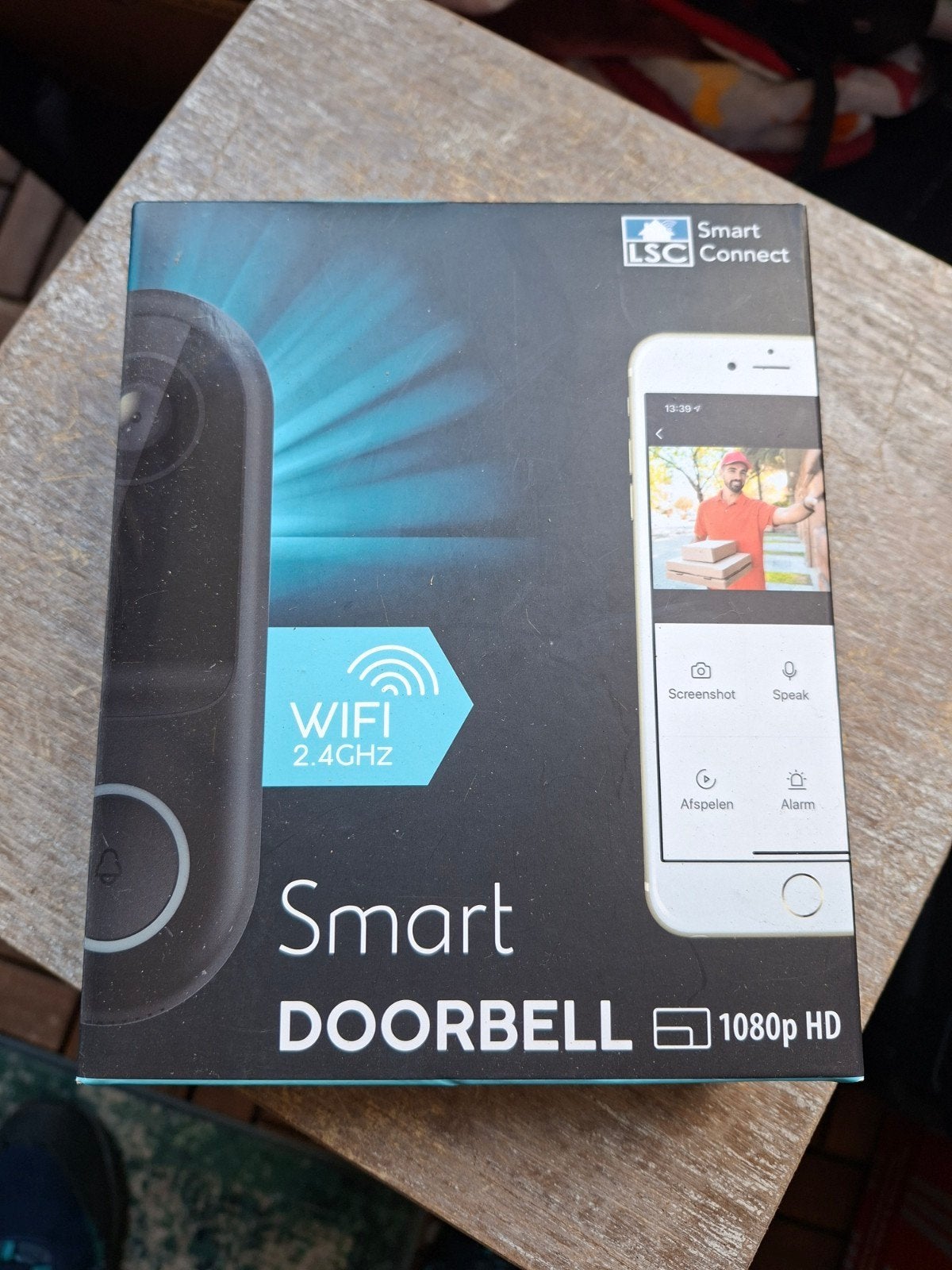 LSC Smart Connect Deurbel 1080p HD Wifi, Huis en Inrichting, Deurbellen, Nieuw, Draadloos, Ingebouwde camera, Compatibel met smartphone