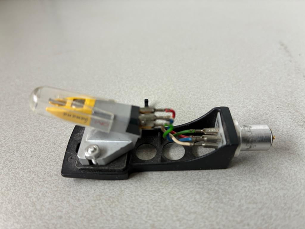 Technics Headshell met element en naald, Ophalen of Verzenden, Gebruikt, Platenspeler-onderdeel, Technics