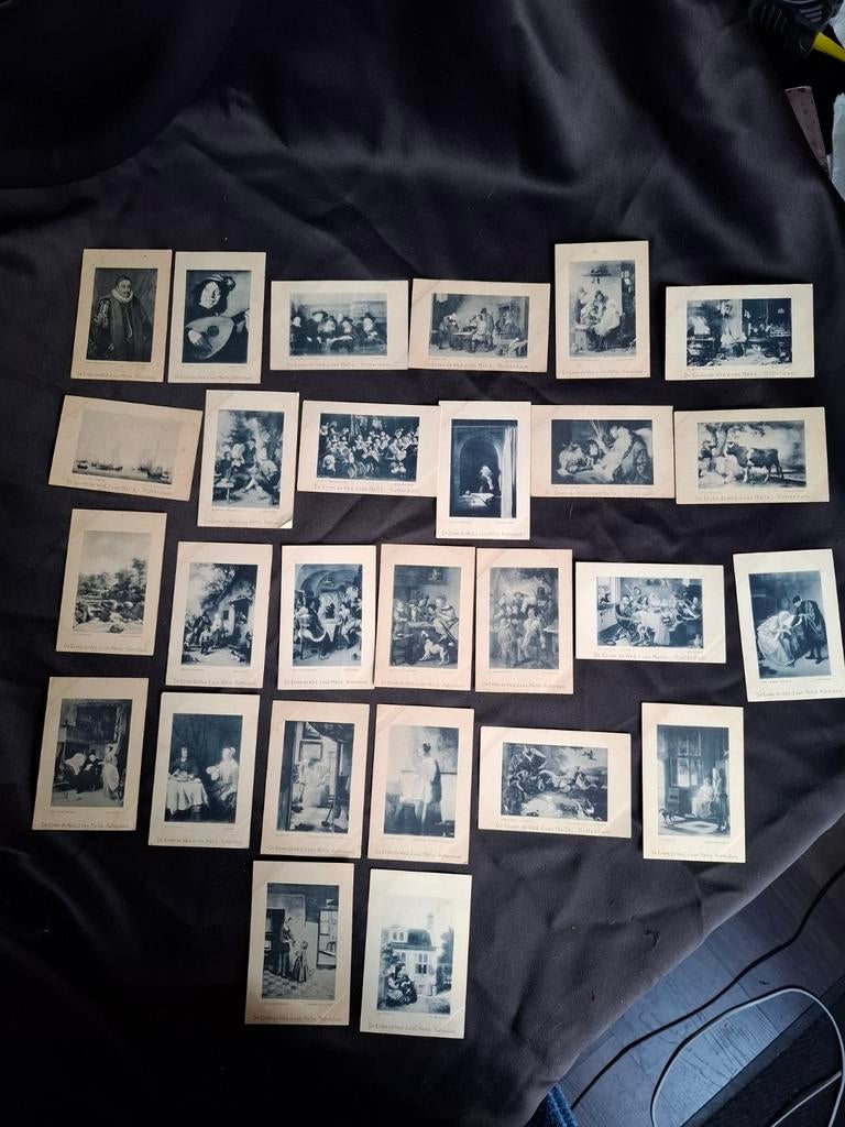 27 Plaatjes Hollandsche Kunst 1903 De Erven de Wed. V.Nelle, Ophalen of Verzenden