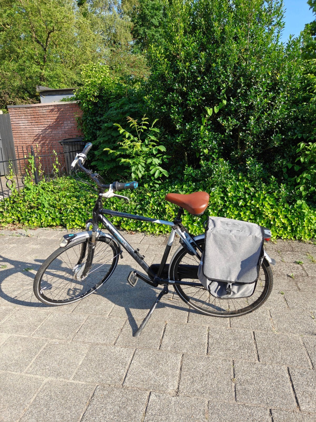Gazelle limited edition stadsfiets met fietstassen, Ophalen, Gebruikt, Velgrem, Versnellingen