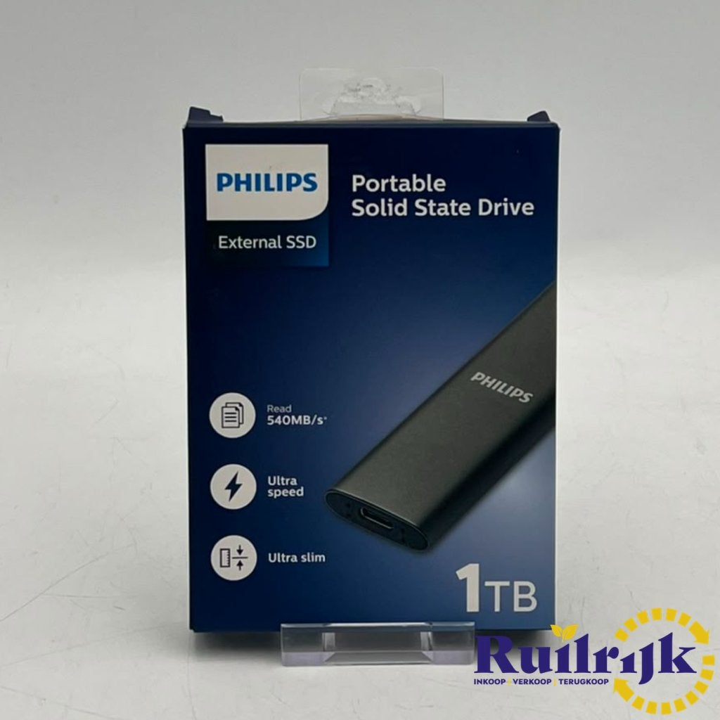 Philips Portable SSD 1Tb Externe Opslag - Nieuw open doos, Philips, Nieuw, Support@philips.com, Philips Center
Amstelplein 2
1096 BC Amsterdam
Netherlands