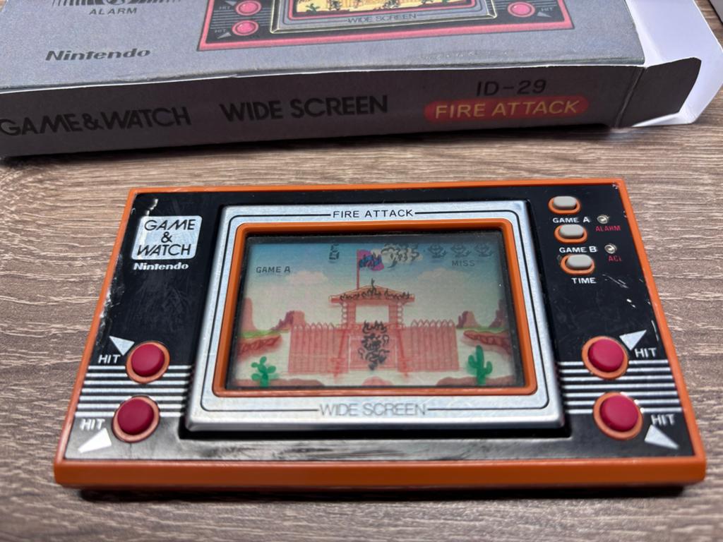 Nintendo Game & Watch Wide Screen Fire Attack (ID-29), Ophalen of Verzenden, Nintendo, Gebruikt