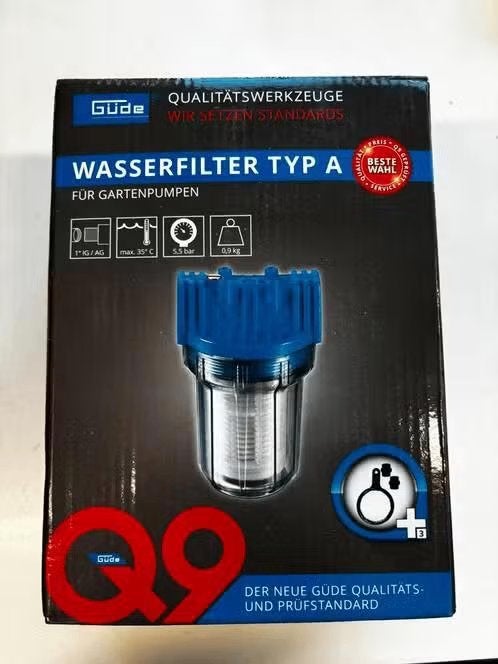 NIEUW! Gude waterfilter 1″ binnendraad 125 mm kort €16,99, Ophalen of Verzenden, Nieuw, Overige typen
