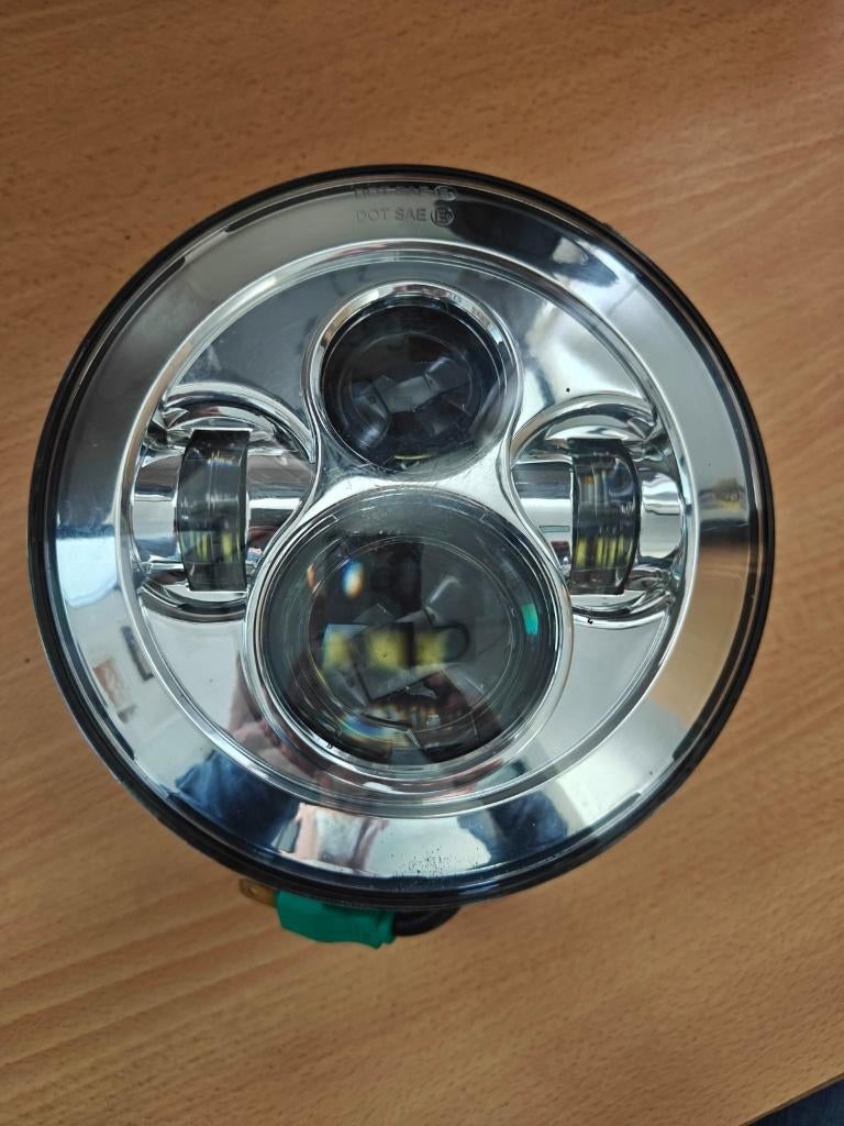 7 inch Led Koplamp inzetstuk Universeel, Motoren, Accessoires | Overige, Zo goed als nieuw, Ophalen of Verzenden