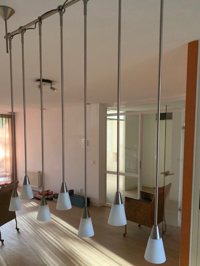 Eetkamer hanglamp, Ophalen, E14 (klein), Zo goed als nieuw, Modern klassiek.