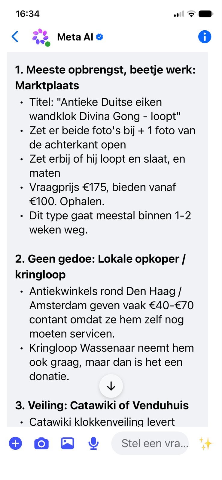 Antieke Duitse eiken wandklok Divina Gong - loopt, Antiek en Kunst, Ophalen of Verzenden