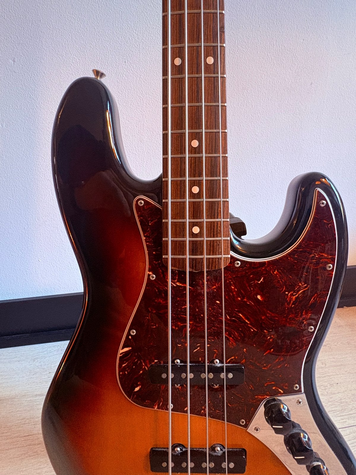 Fender Standard Jazz Bass (Mex 2008), Badass II brug, Ophalen, Zo goed als nieuw, Elektrisch
