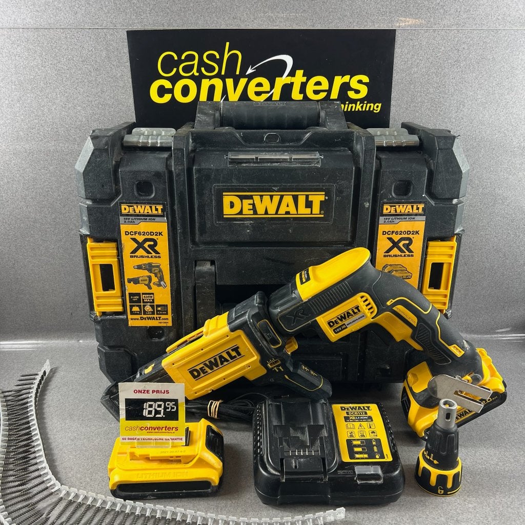 Dewalt DCF620DK2 Accu Gipsscroefmachine | in koffer | 417653, Ophalen of Verzenden, Gebruikt, Overige typen, Overige merken