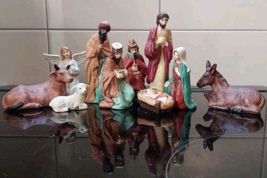 Kerststal beeldjes set - Porselein, Ophalen of Verzenden
