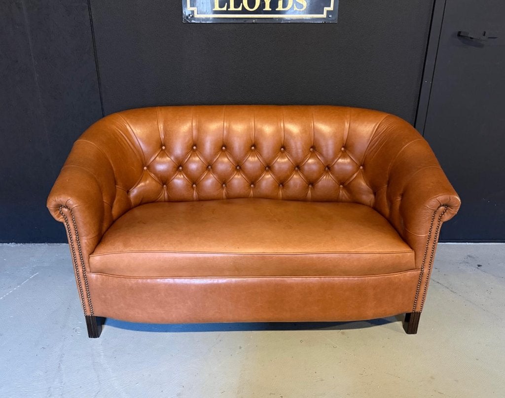 Chesterfield Byron Bank, Springvale, Tweepersoons, Zo goed als nieuw, Rechte bank