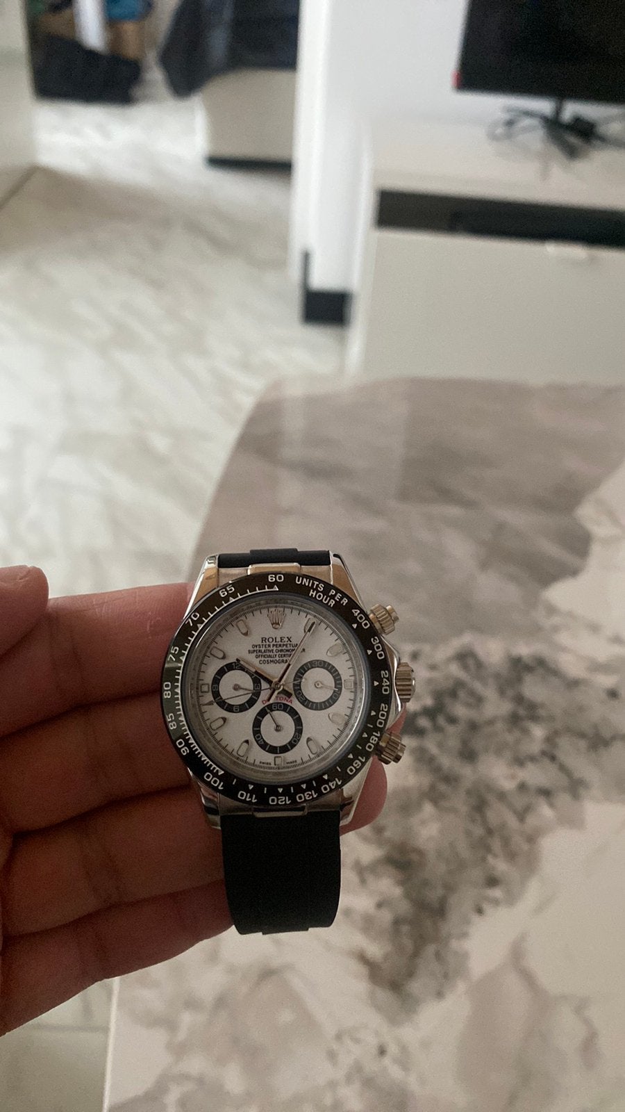 Rolex daytona rubberen band, Ophalen of Verzenden, Zo goed als nieuw, Rolex