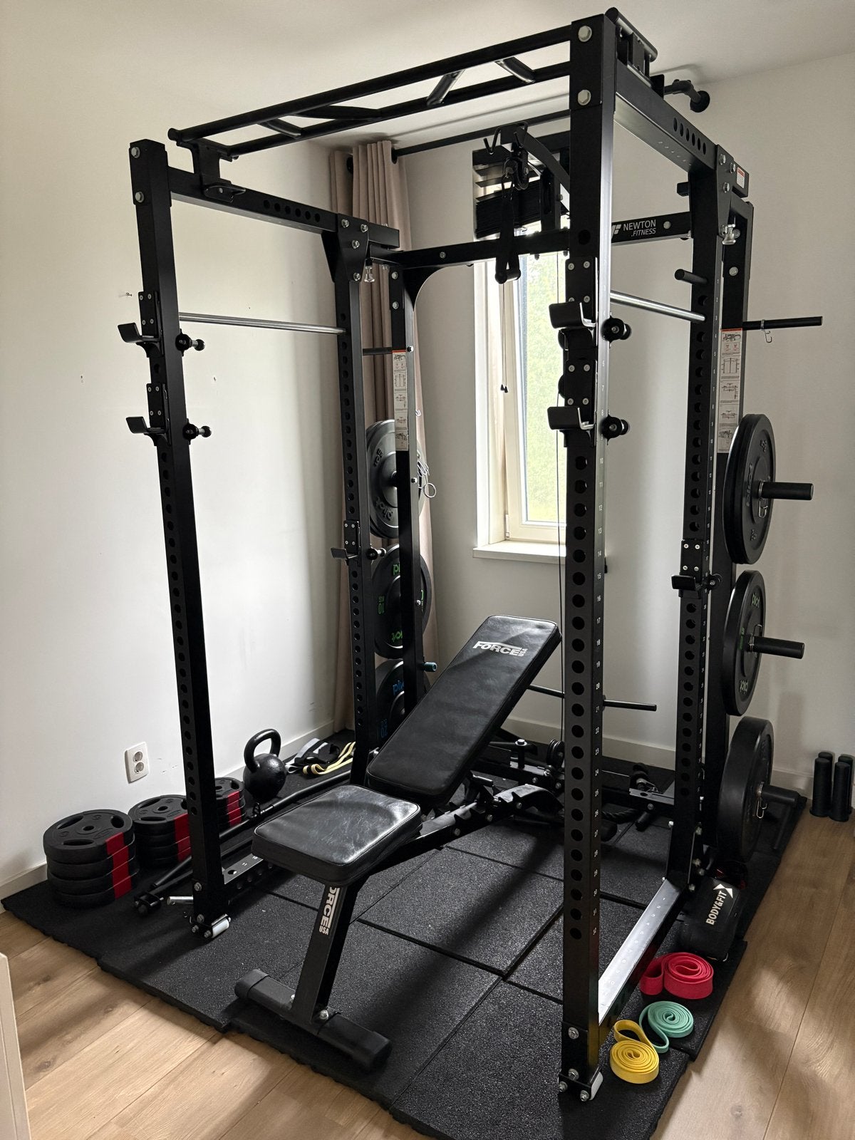 Newton Fitness Krachtstation - Compleet Home Gym Pakket, Sport en Fitness, Fitnessapparatuur, Ophalen, Krachtstation, Armen, Zo goed als nieuw