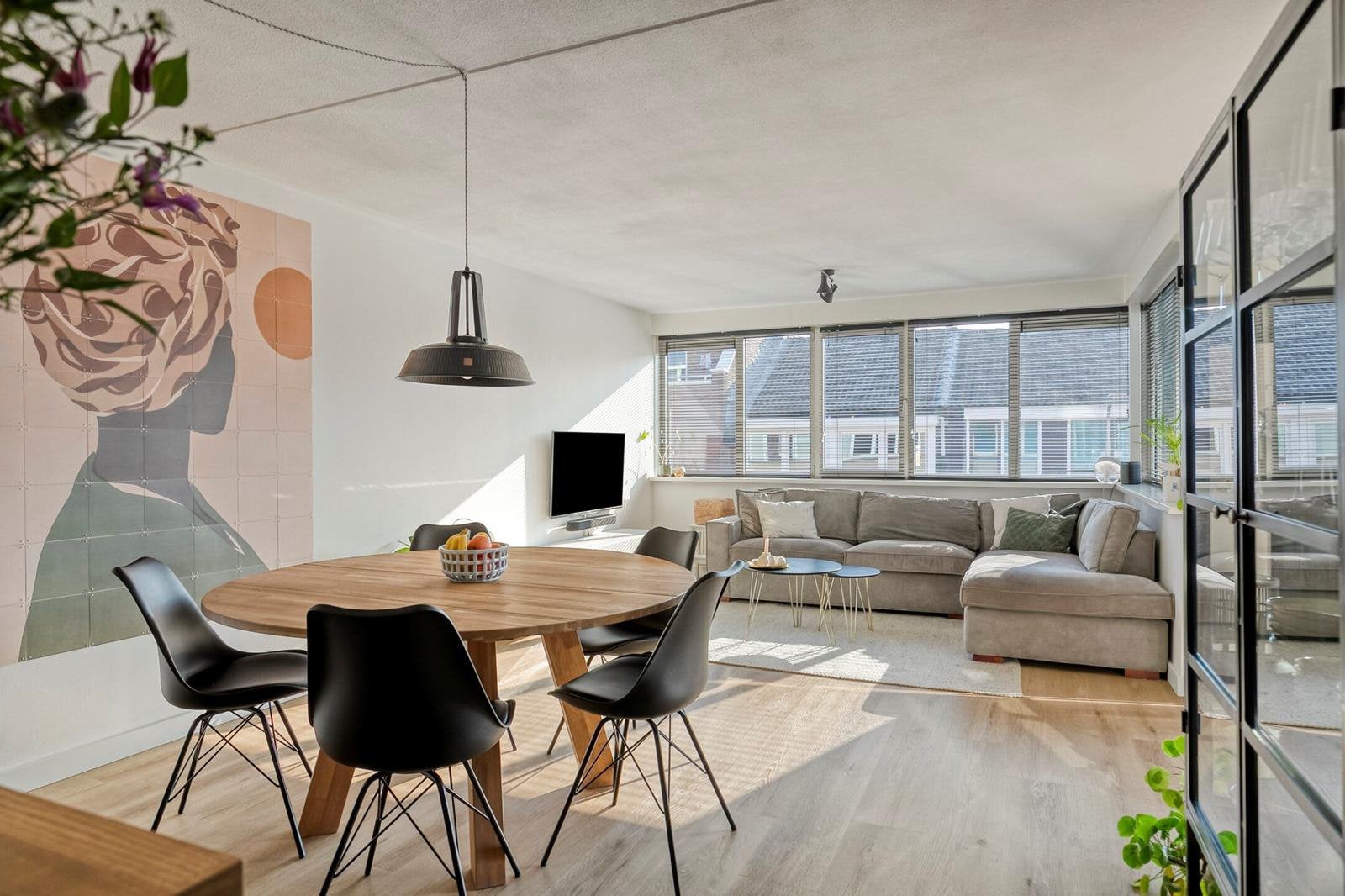 WOOOD Rhonda XL eettafel (150cm) hout mat naturel, Huis en Inrichting, Tafels | Eettafels, Ophalen, Gebruikt, Vijf personen of meer