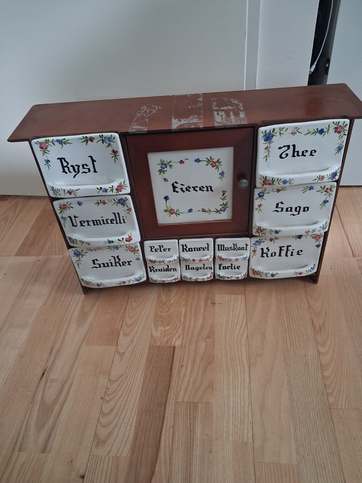 Vintage kruiden rek, Ophalen