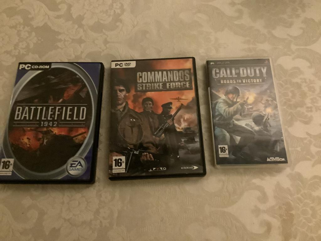 PC & PSP Games: Battlefield, Commandos, Call of Duty, Spelcomputers en Games, Games | Pc, Gebruikt, Shooter, 1 speler, Vanaf 16 jaar