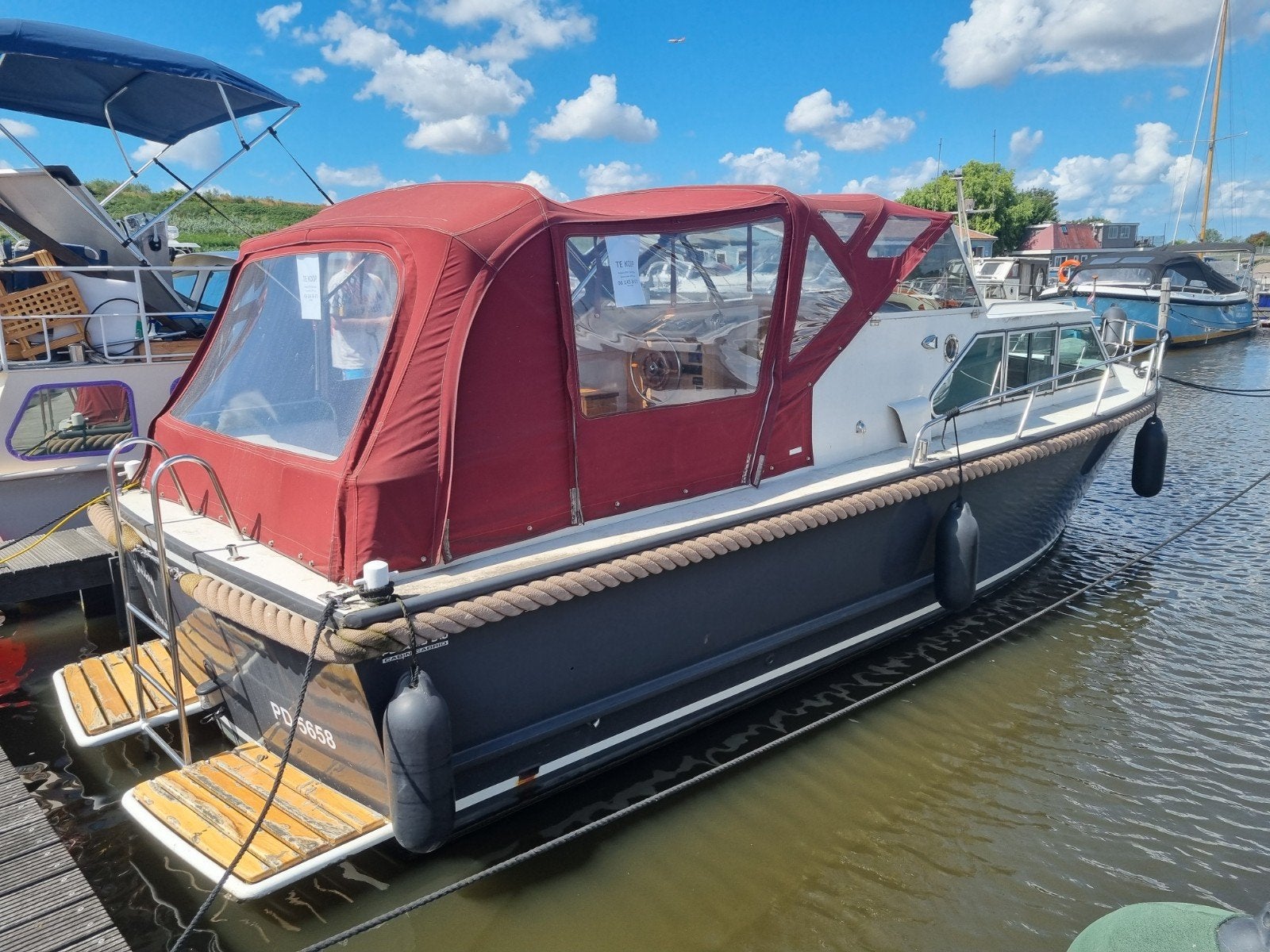 Polaris 910 Cabin Cabrio, staal, VAARKLAAR, Watersport en Boten, 9 m, Binnenboordmotor, Diesel, Kruiser