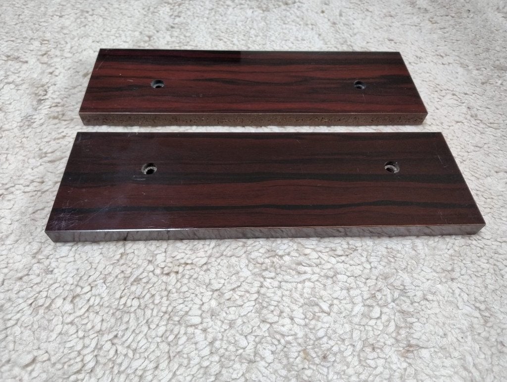 Houten Palisander "ES" zijpanelen., Ophalen of Verzenden, Gebruikt