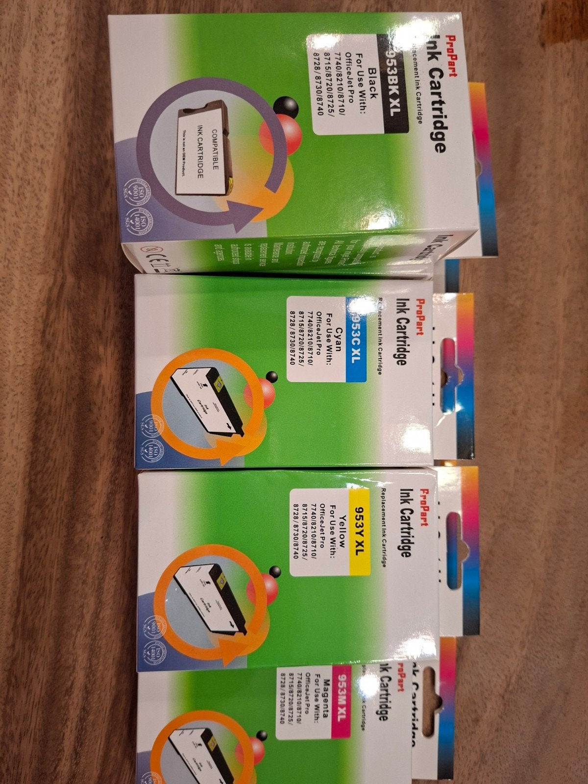 ProPart 953XL Inktcartridges (7 stuks) voor HP OfficeJet Pro, Ophalen of Verzenden, Nieuw, Cartridge, ProPart