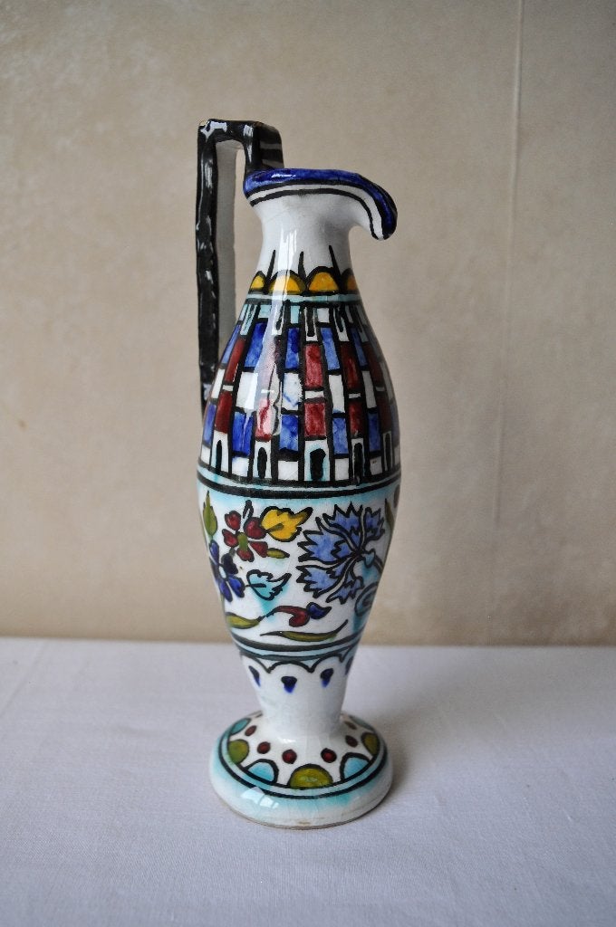 Oud Kannetje Keramiek Tunis 22 cm, Ophalen of Verzenden