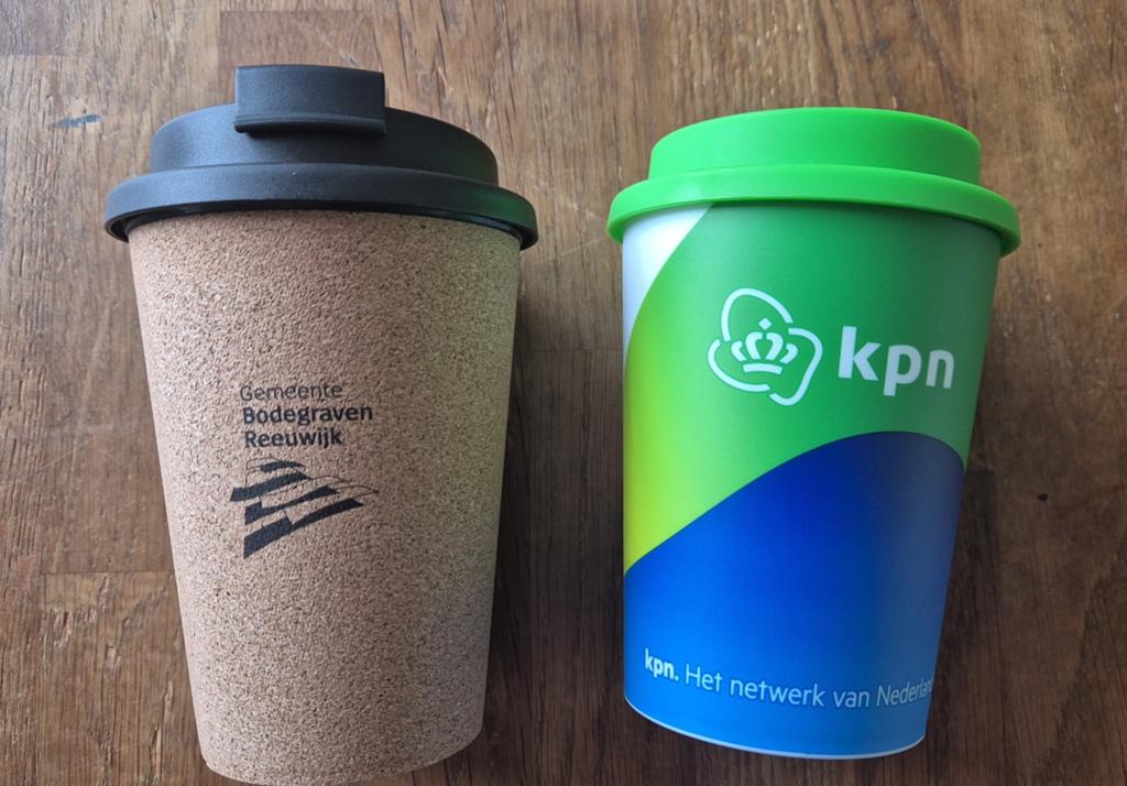 KPN en Gemeente Bodegraven Reeuwijk Herbruikbare Bekers, Overige typen, Kunststof, Nieuw, Ophalen of Verzenden