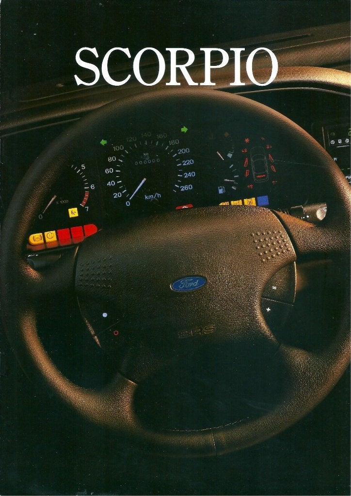 Brochure Ford Scorpio 1993, Ophalen of Verzenden, Gelezen, Ford