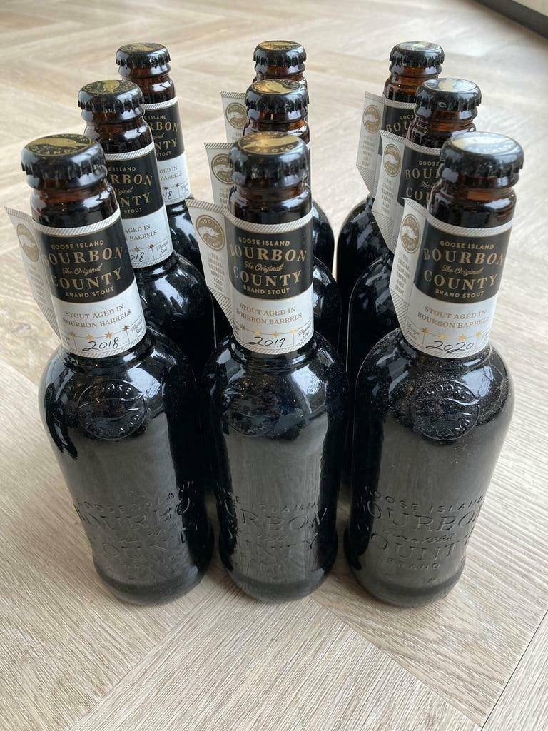 Goose Island Bourbon County Brand Stout 2018 2019 2020 BCBS, Verzamelen, Ophalen of Verzenden, Nieuw, Flesje(s), Overige merken